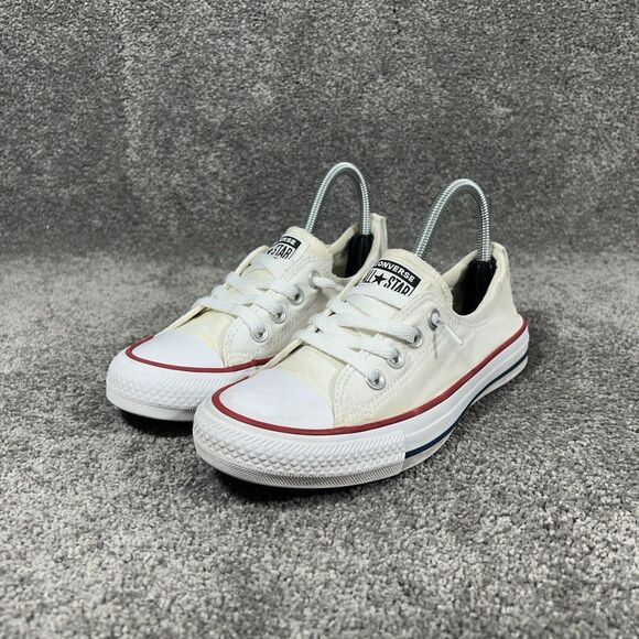 Converse Chuck Taylor All Star Shoreline 537084F Women’s Size 7 White Shoes Used - Picture 3 of 11